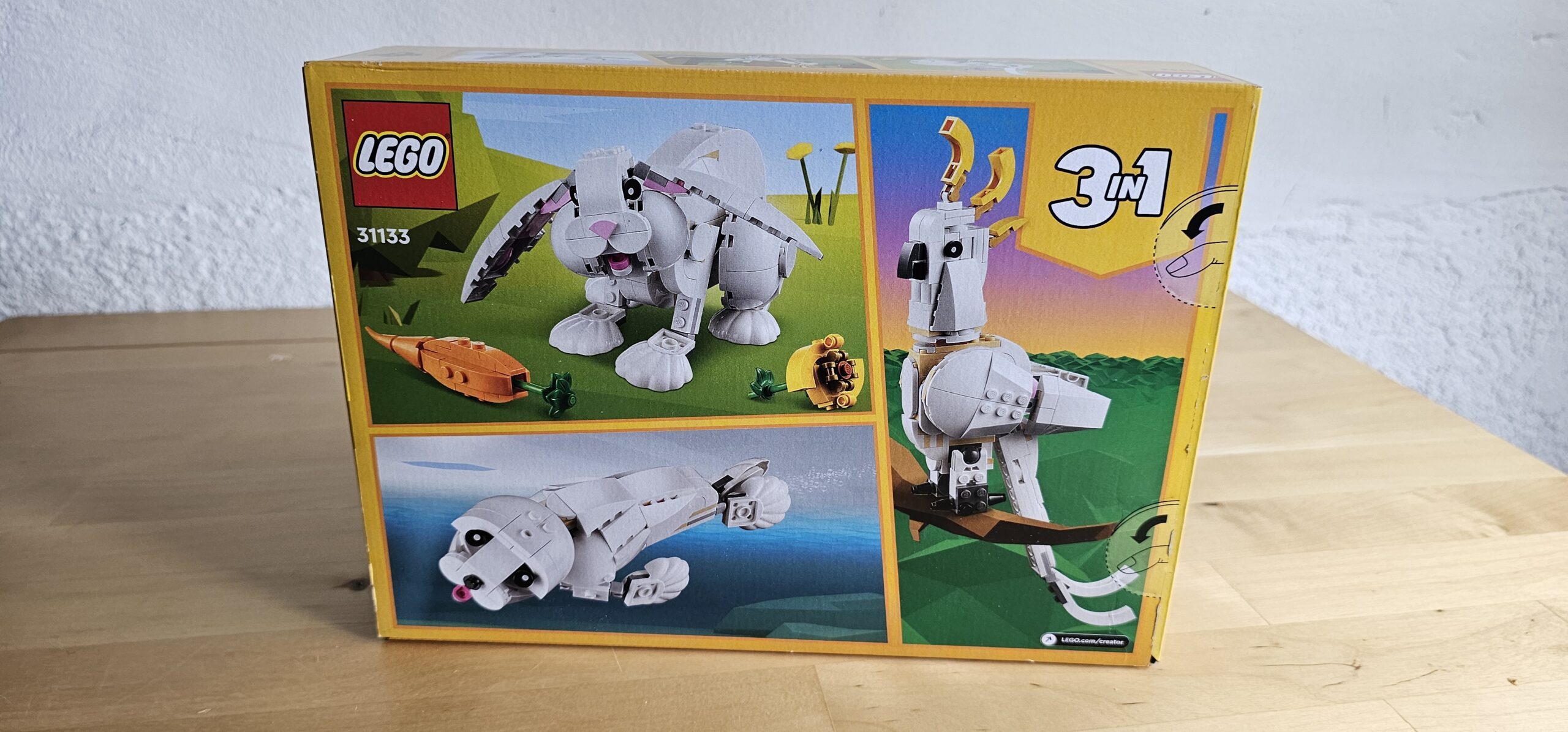 Lego® 31133 Creator 3 in 1 Weisser Hase – Bild 2