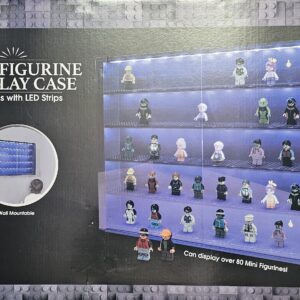 Minifiguren Display Case mit LED-Beleuchtung für 80 Minifiguren