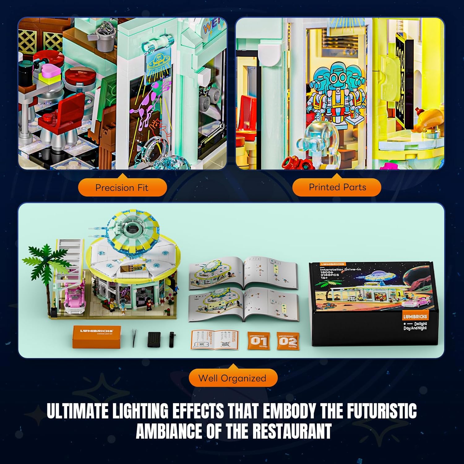 Lumibricks Funwhole L9104 bzw. 18006 Interstellar Drive-In – Bild 3