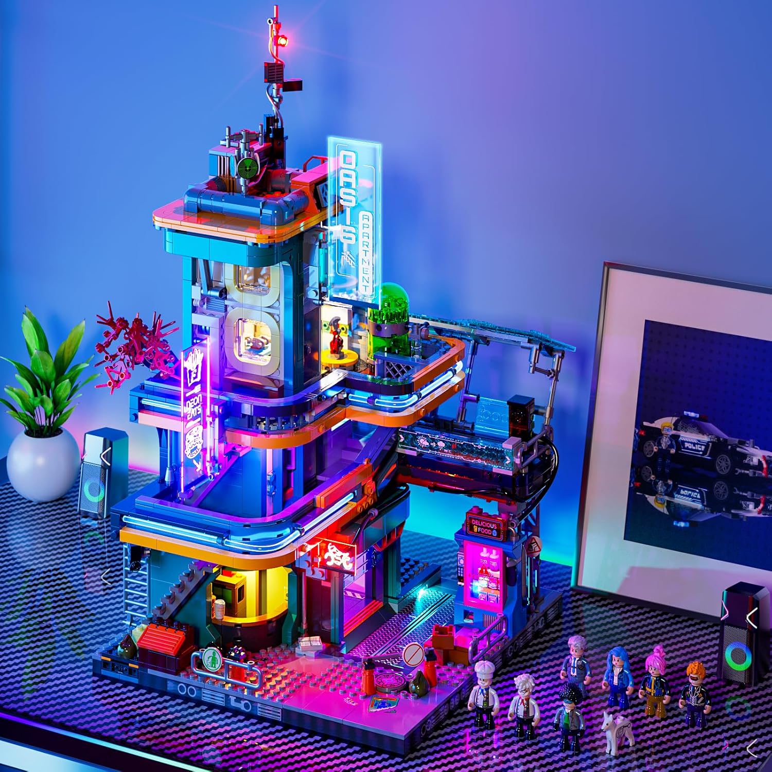 Lumibricks Funwhole F9042 & F9073 & L9095 & L9098 Cyberpunkt Neoncity KOMPLETTSET NEU (Lieferzeit ca. 2 Wochen) – Bild 5