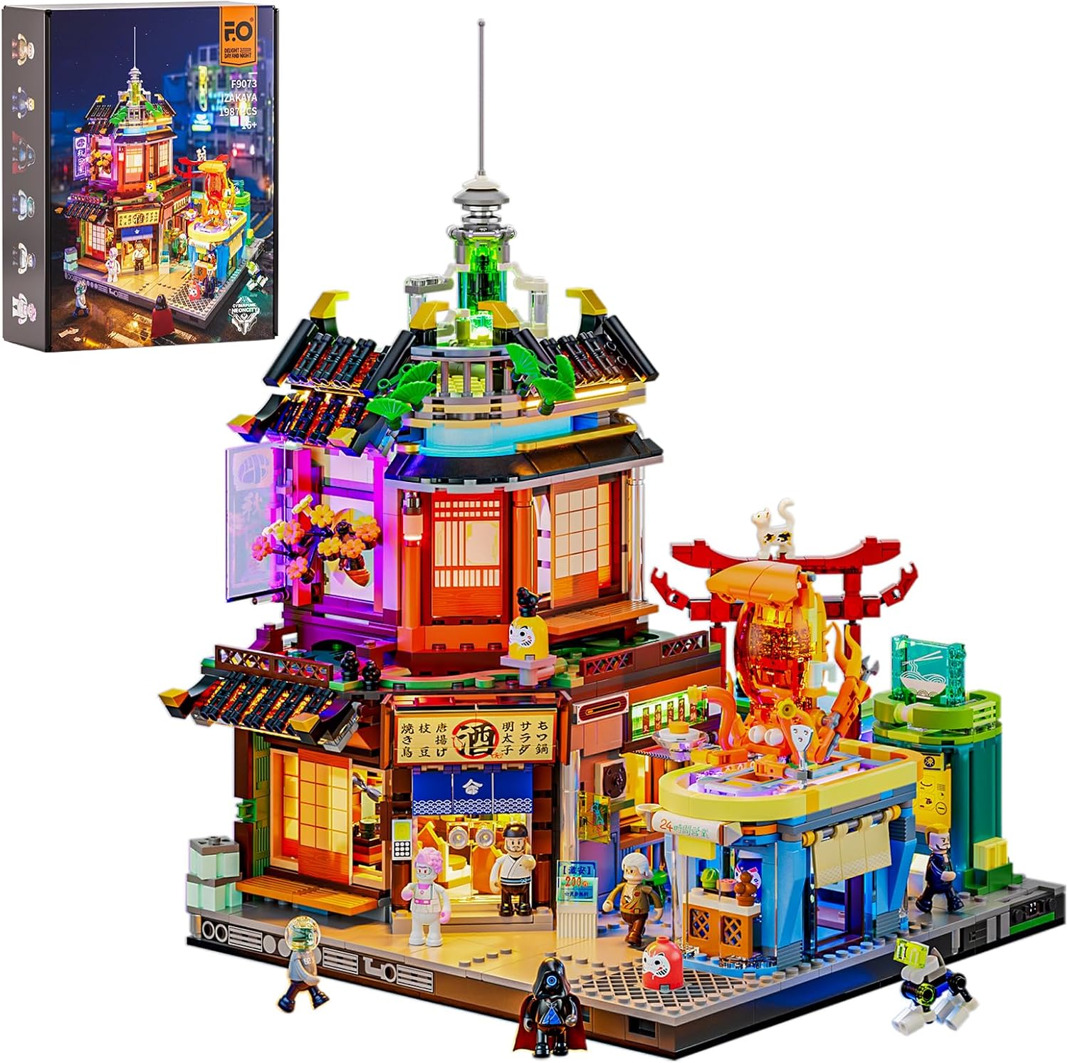Lumibricks Funwhole F9042 & F9073 & L9095 & L9098 Cyberpunkt Neoncity KOMPLETTSET NEU (Lieferzeit ca. 2 Wochen) – Bild 11