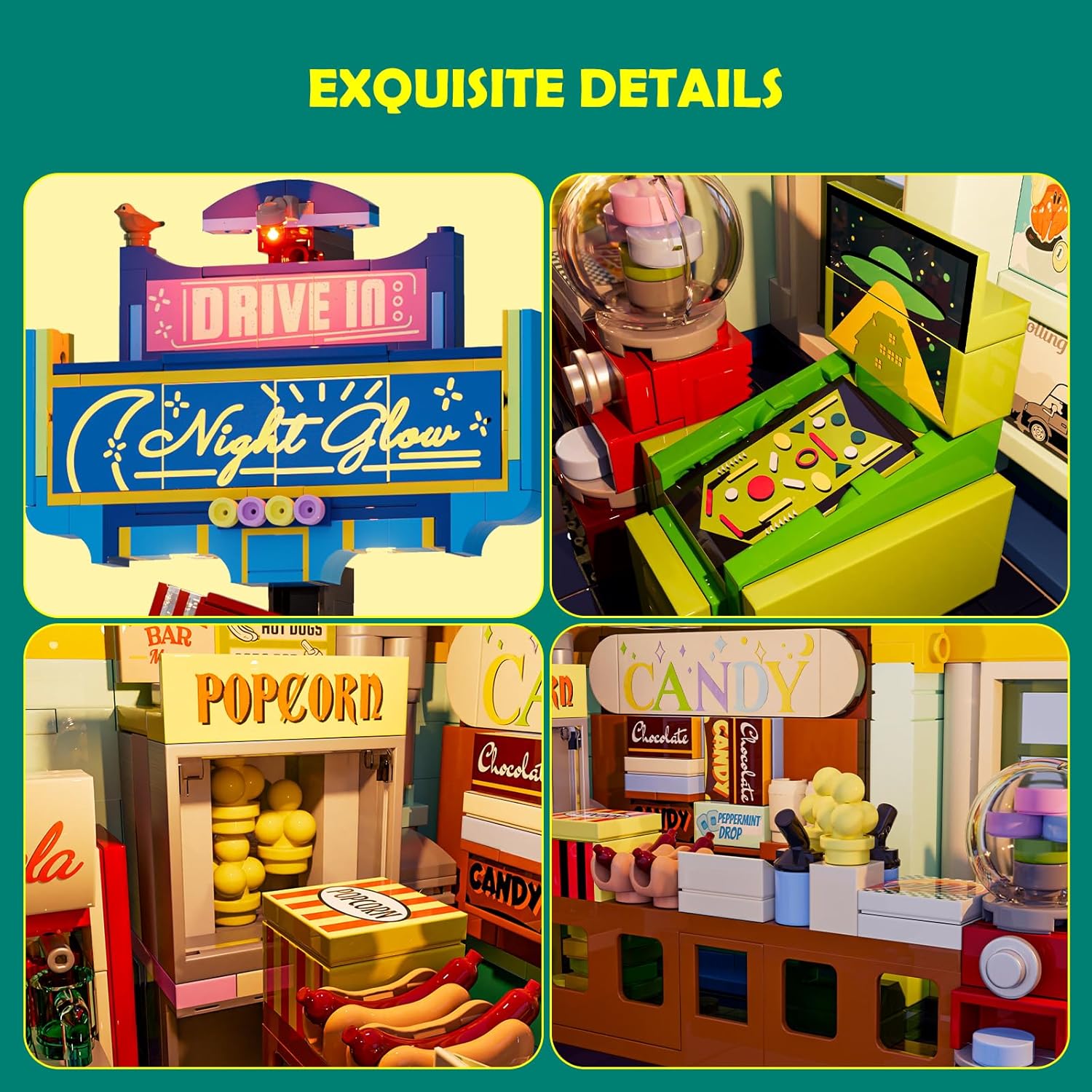 Lumibricks Funwhole L9081 Night Glow Drive-in – Bild 4