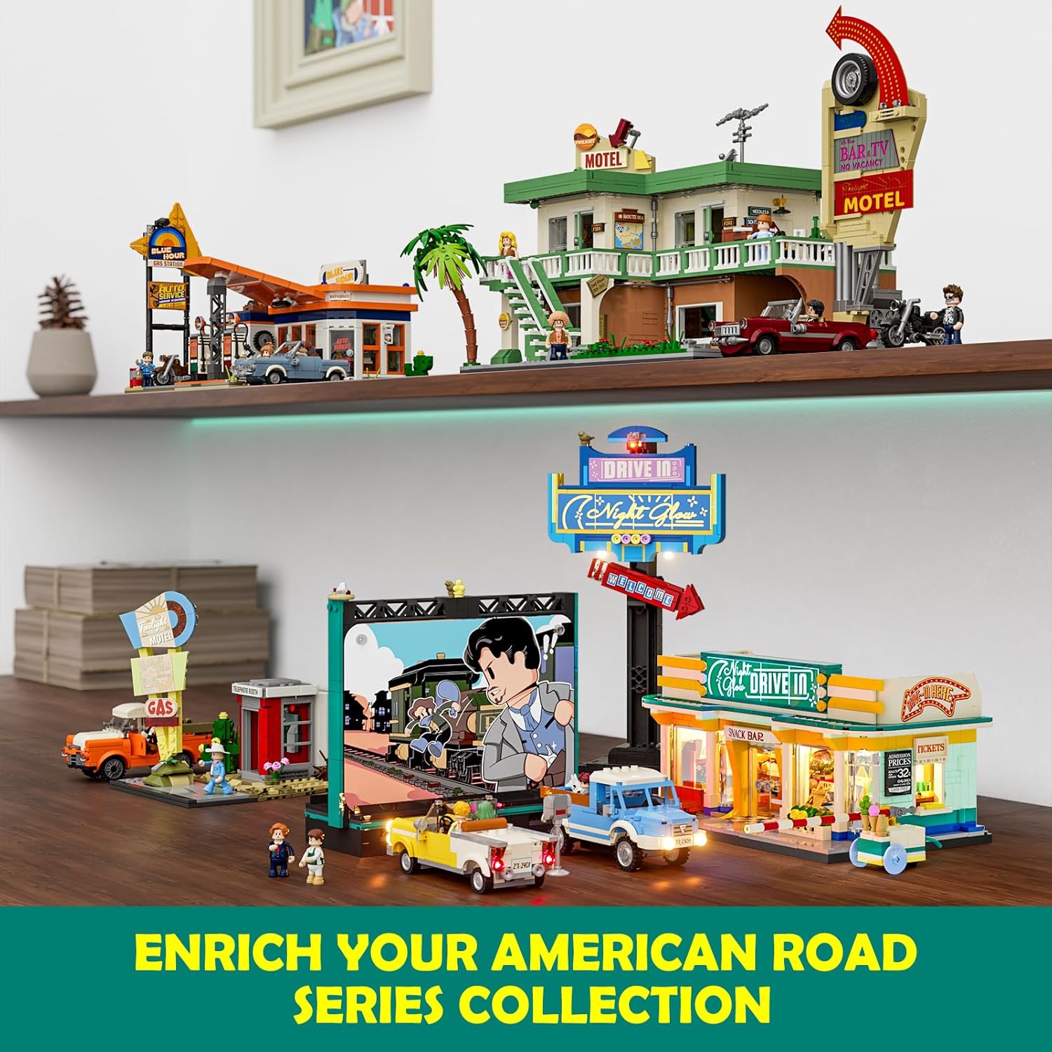 Lumibricks Funwhole L9081 Night Glow Drive-in – Bild 3