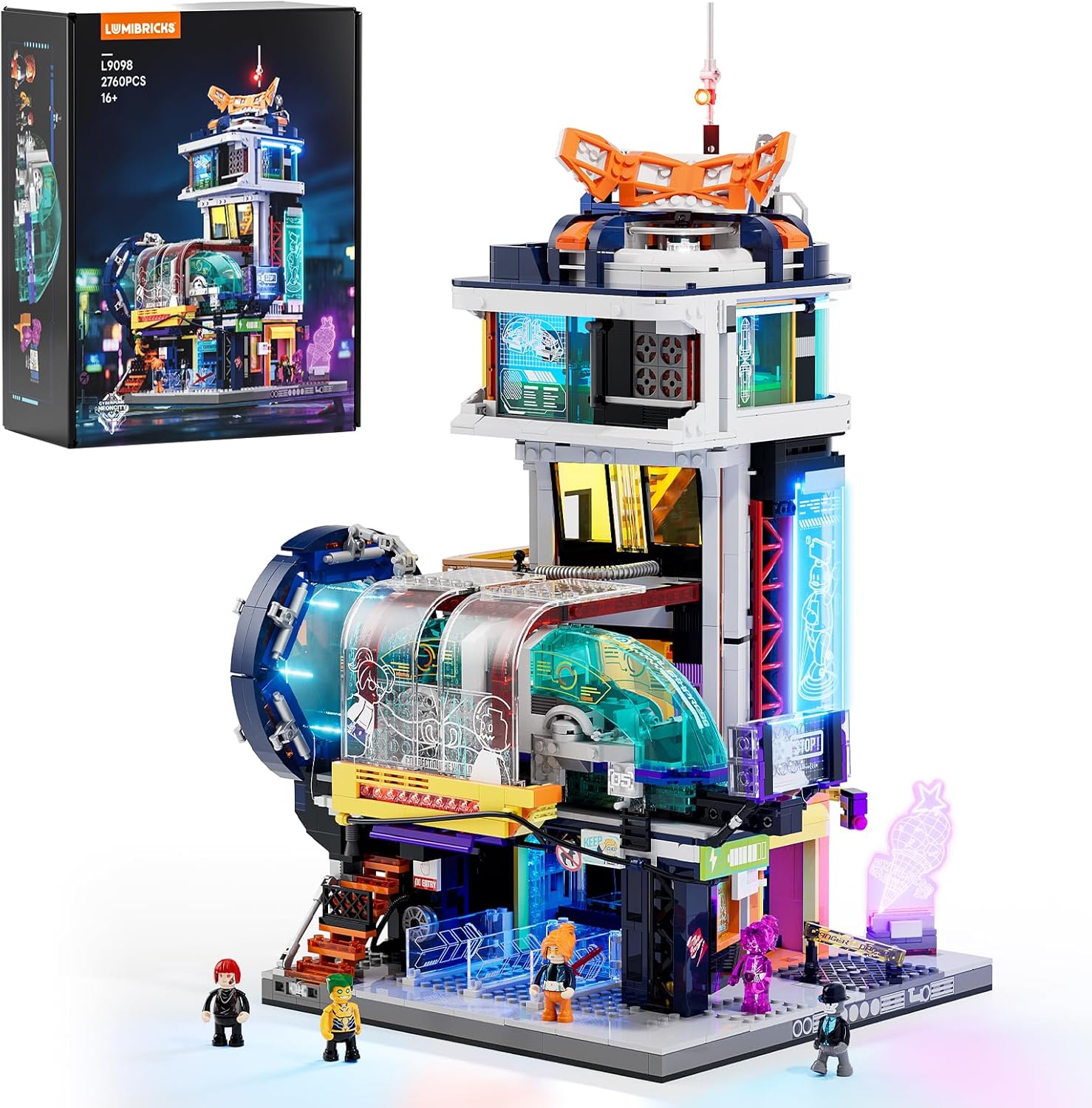 Lumibricks Funwhole F9042 & F9073 & L9095 & L9098 Cyberpunkt Neoncity KOMPLETTSET NEU (Lieferzeit ca. 2 Wochen) – Bild 8