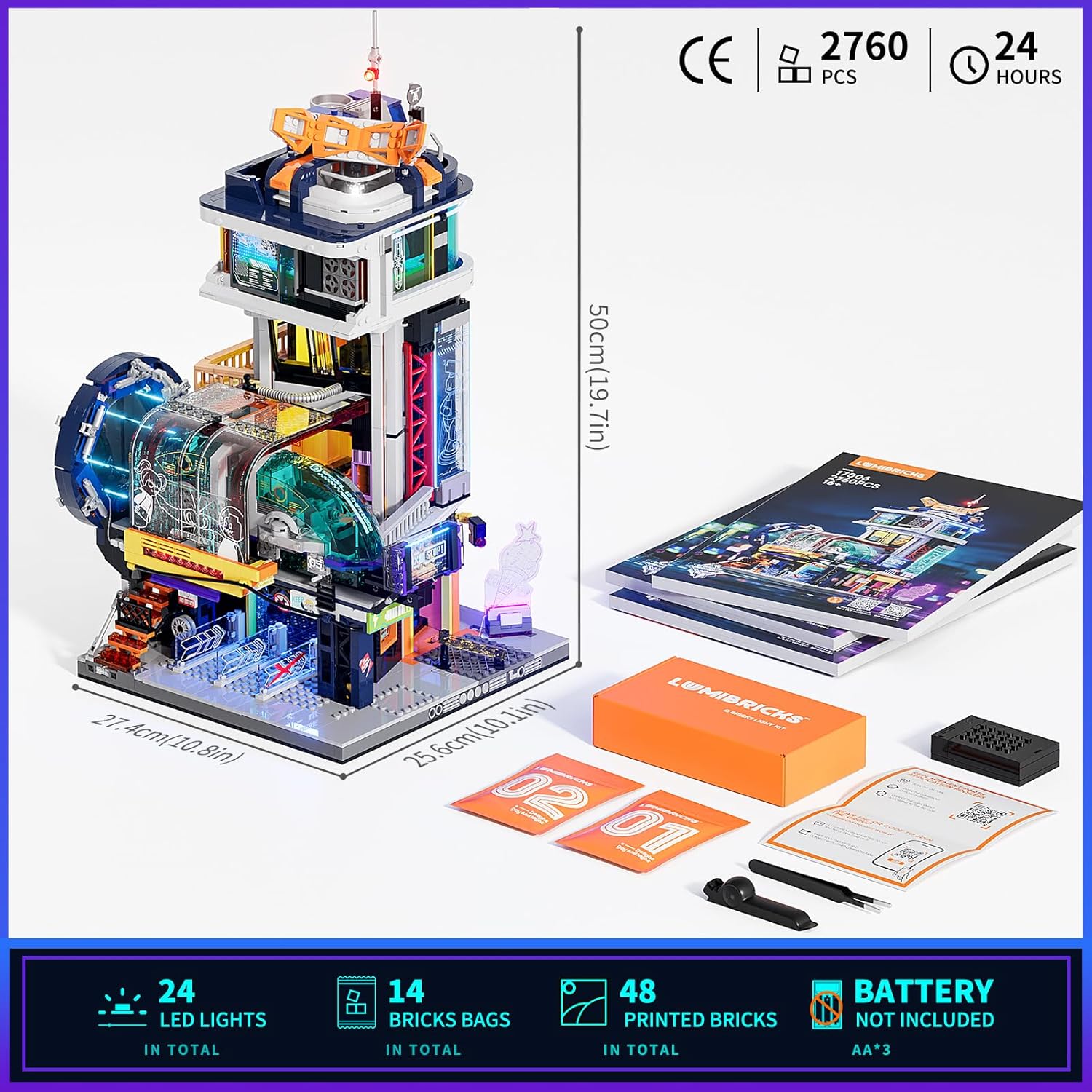 Lumibricks Funwhole F9042 & F9073 & L9095 & L9098 Cyberpunkt Neoncity KOMPLETTSET NEU (Lieferzeit ca. 2 Wochen) – Bild 7